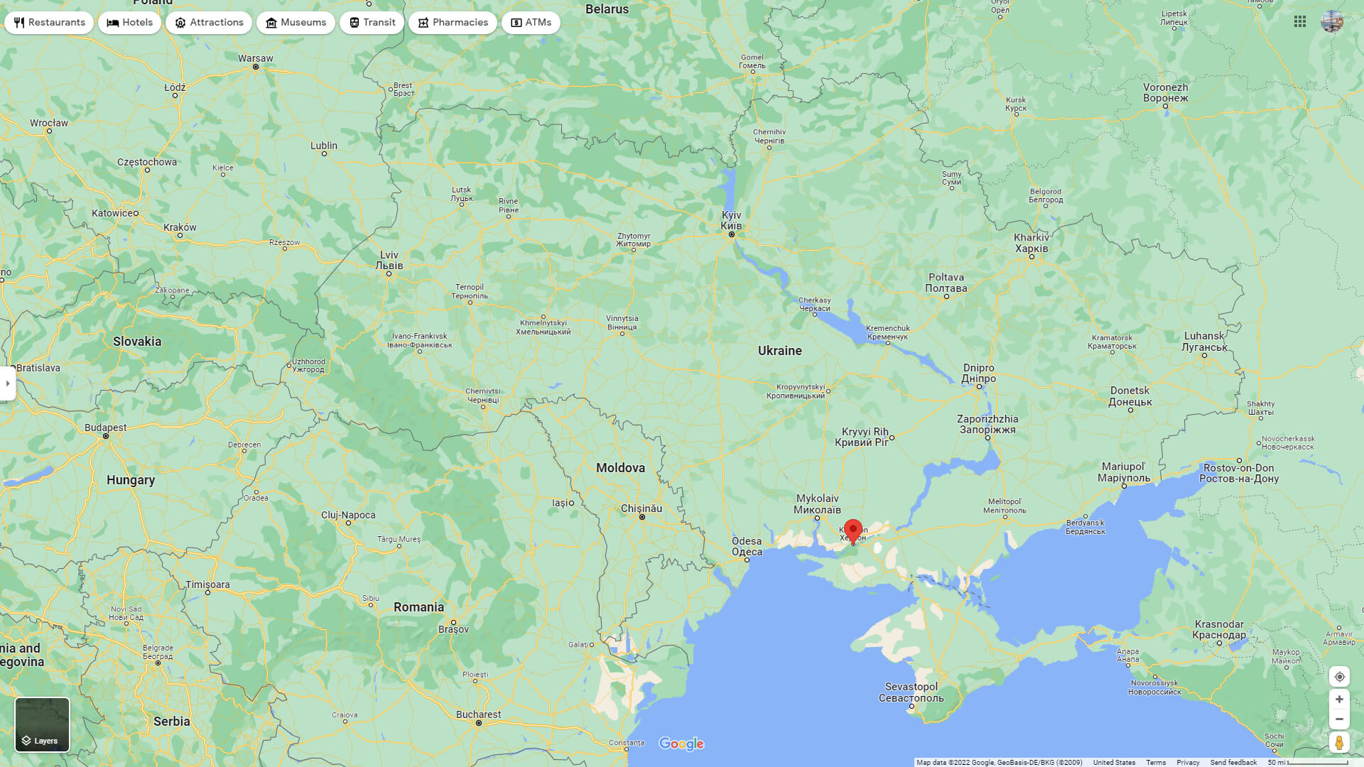 Where is Kherson in Ukraine